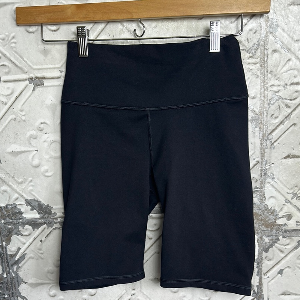 Fabletics Black Bike Shorts power hold Moisture-Wicking Stretch